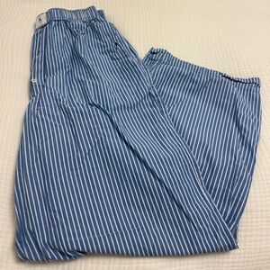 Anthropologie Blue Striped Pants